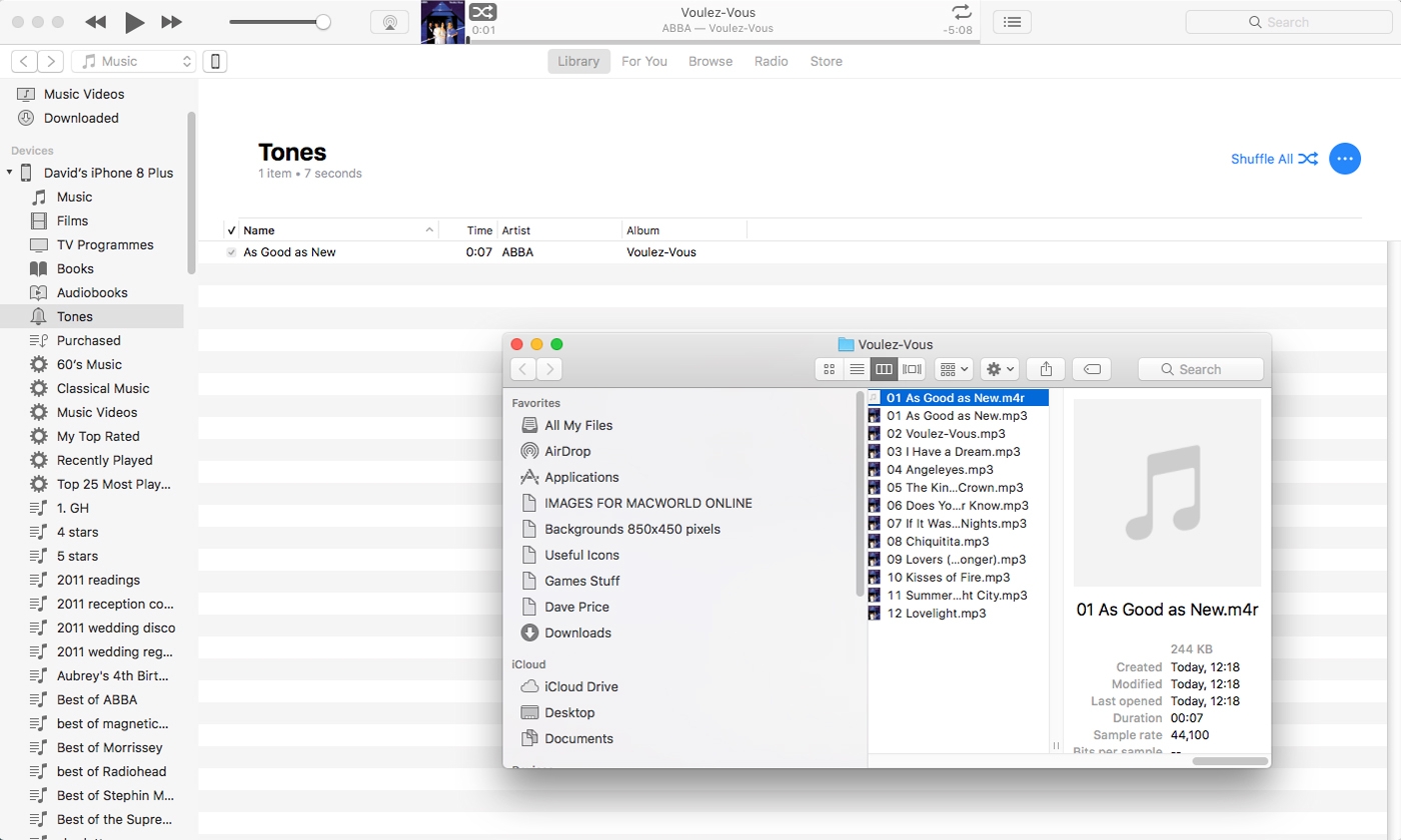 transfer itunes library from iphone to mac